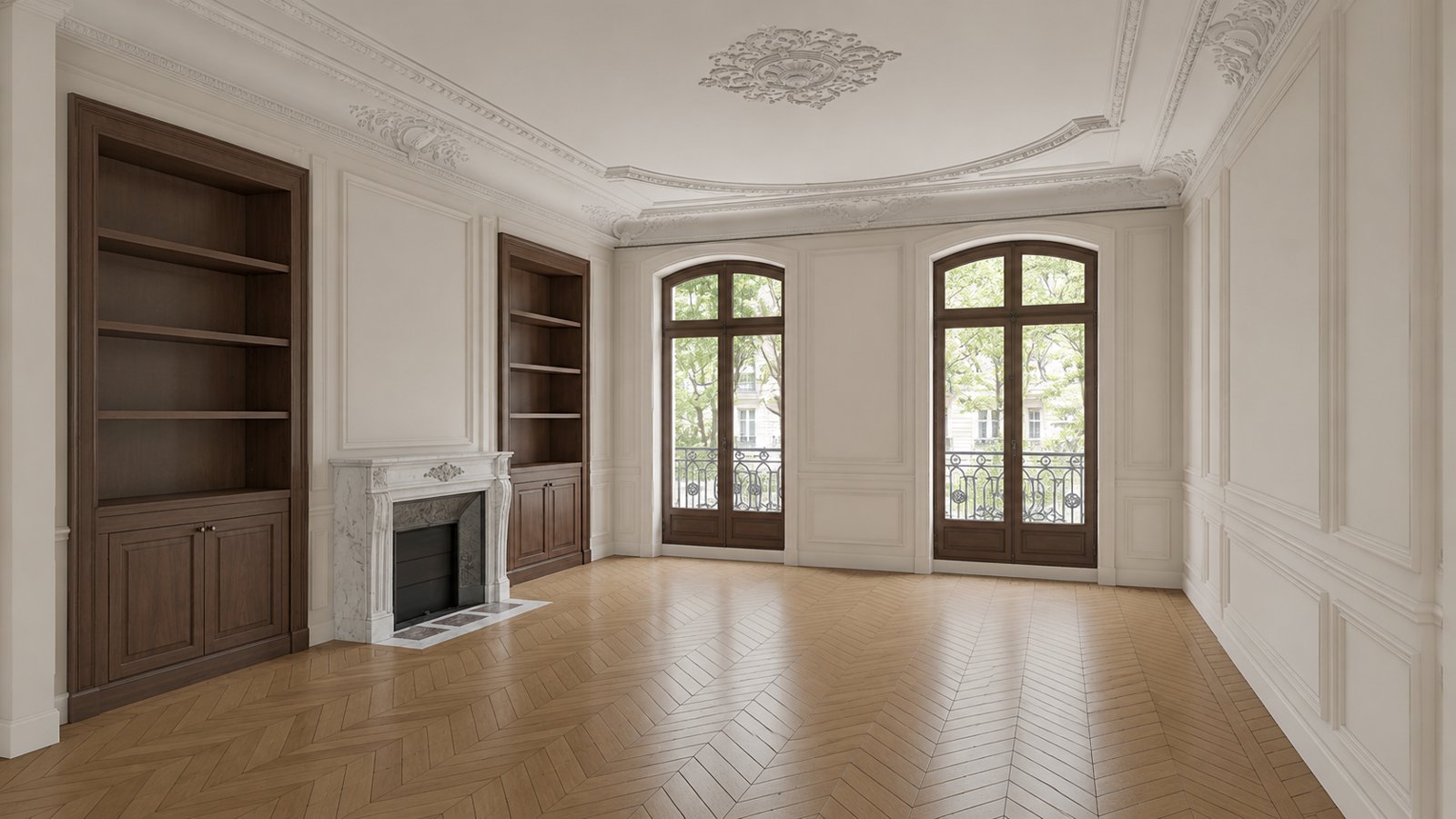 Salon parisien avant conception
