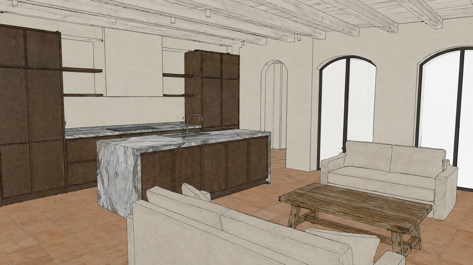 Visualisation 3D du projet de maison