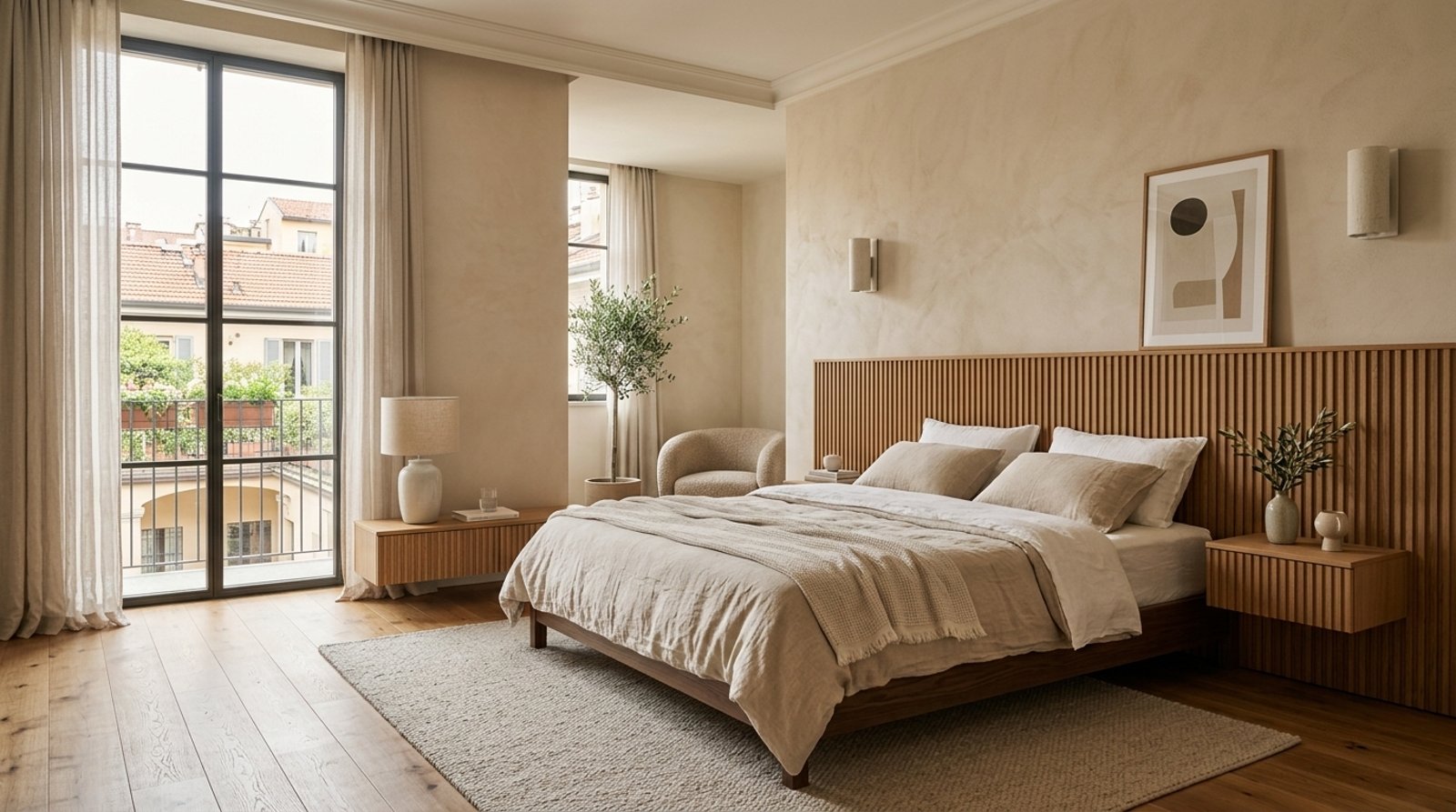 Chambre à l'esprit apaisé