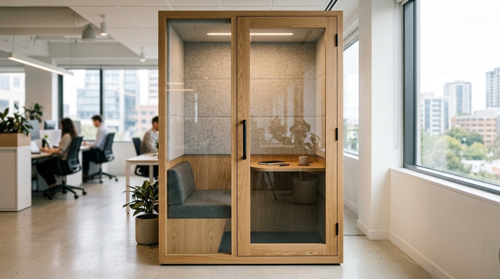 Cabine acoustique et espaces de concentration