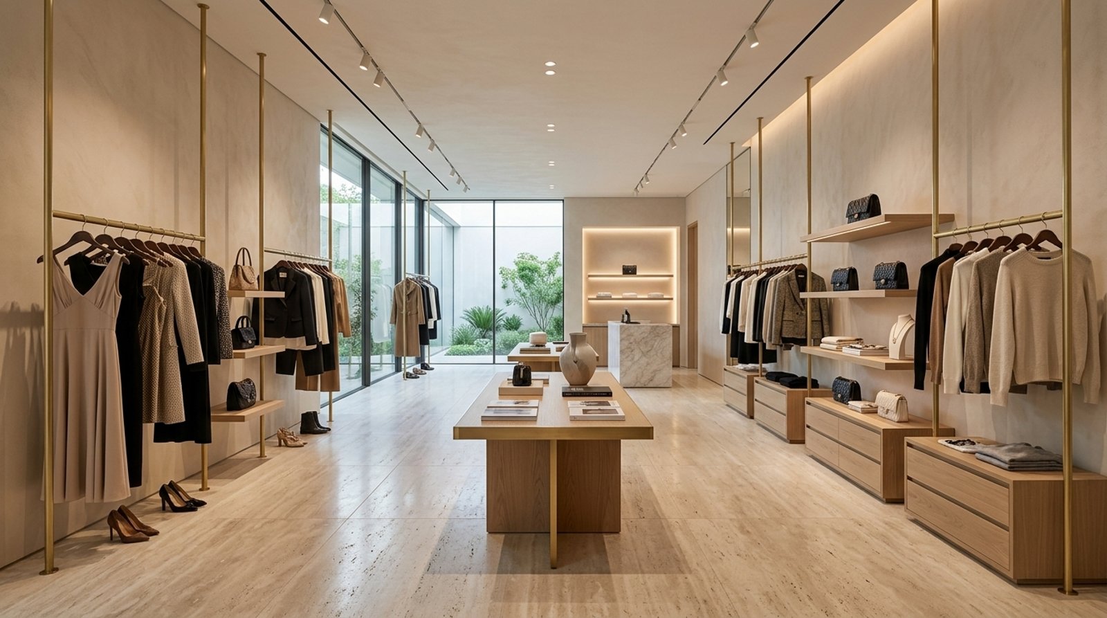 Boutique de mode aménagée sur mesure