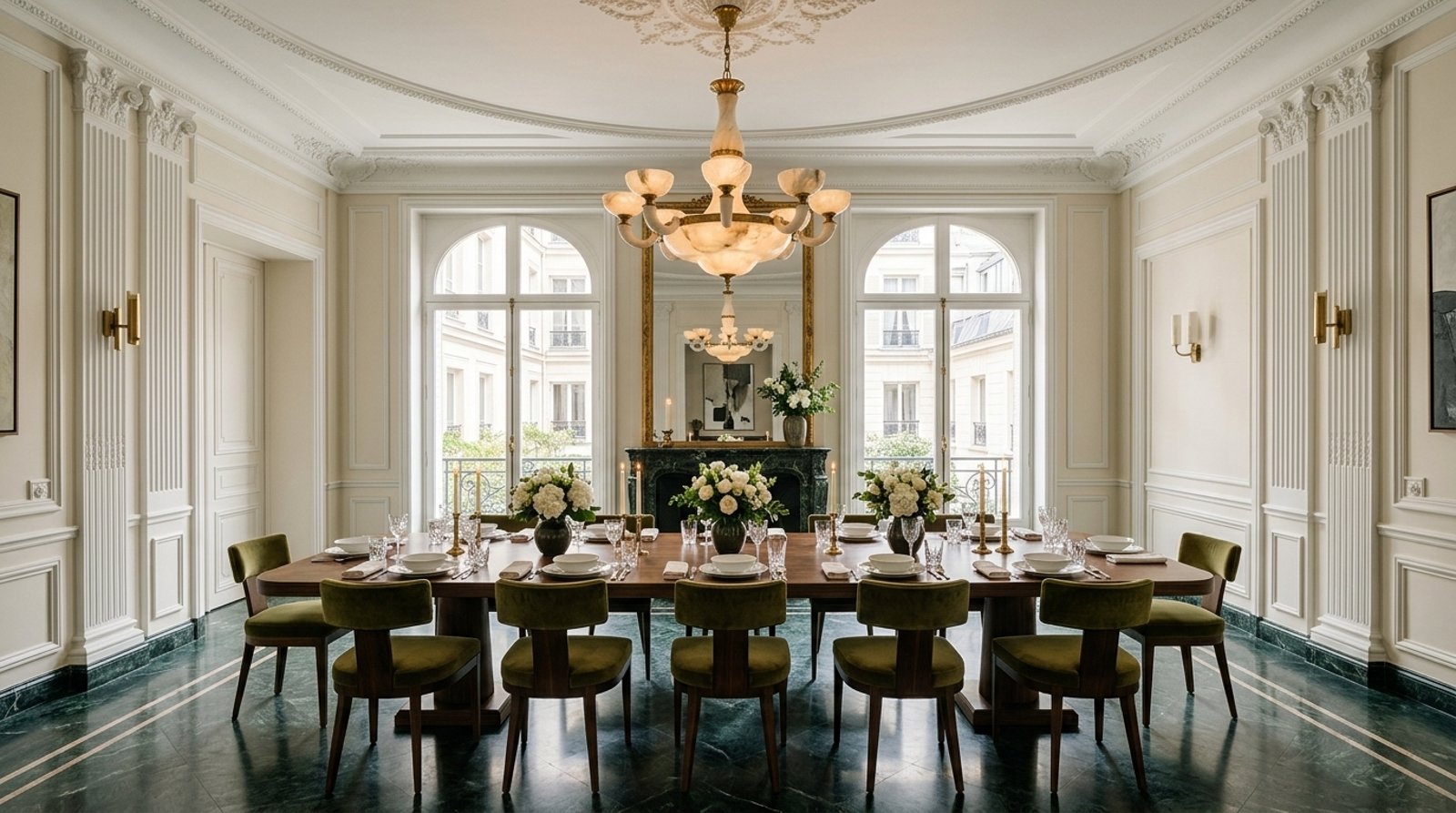 Salle à manger haussmannienne d'exception